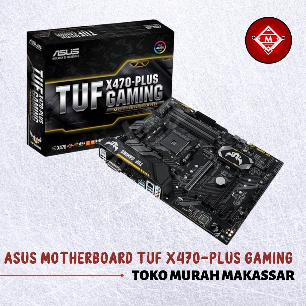 Jual ASUS MOTHERBOARD TUF X470PLUS GAMING / MOTHERBOARD ASUS X470PLUS