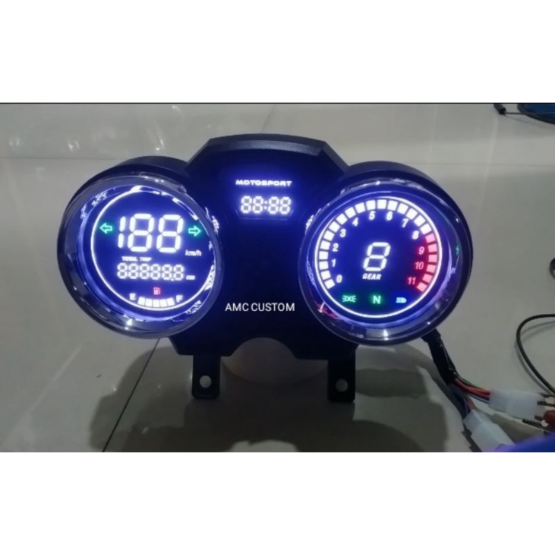 Jual speedometer odometer rpm RX king new led rxz universal motor ...