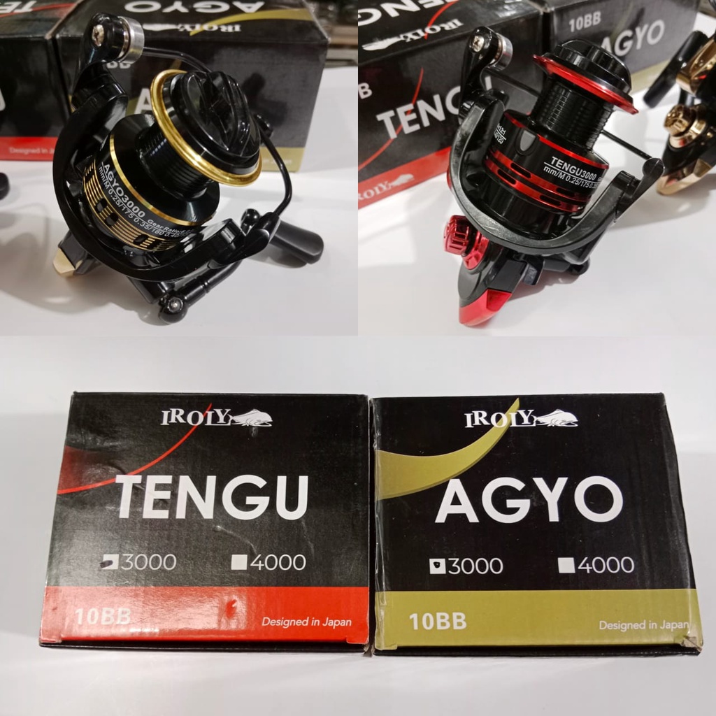 Jual REEL PANCING SPINNING IROLY AGYO / SPINNING IROLY TENGU 1000 2000 ...