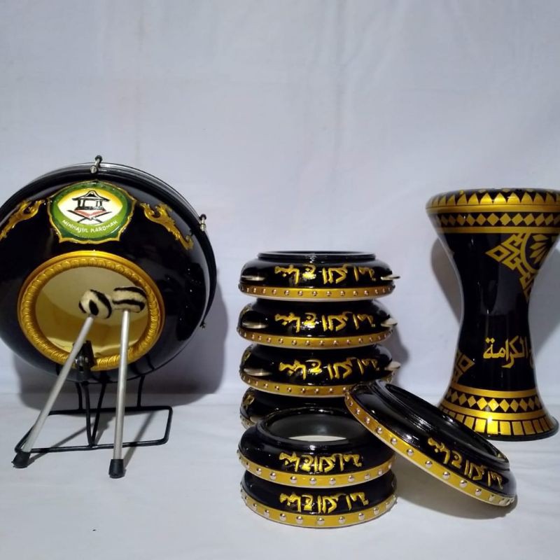 Jual Alat Musik Hadroh Rebana Terbang Ginjring Al Banjari Jepara Satu ...