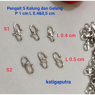 Jual Kait Udang Kokot Pengait Gelang Kalung Silver Rhodium Beadia 12mm 14mm  20pcs 50pcs Accessories