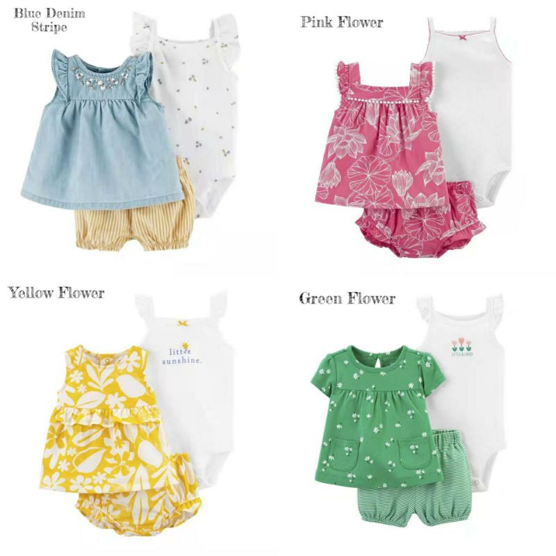 Jual Baby Set Girl (Short Pants) Shopee Indonesia
