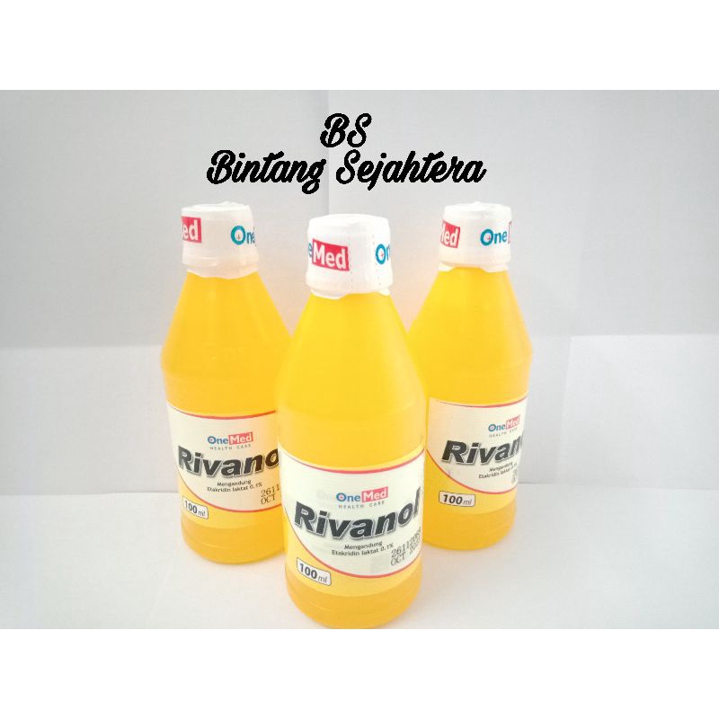 Jual Rivanol 100ml OneMed / larutan pembersih luka / antiseptik 100ml ...