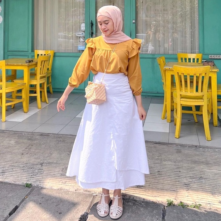Jual VTZEN - ZRX OOTD Wanita Rok Linen AMAYA / MONALICA ROK SKIRT/ Rok ...