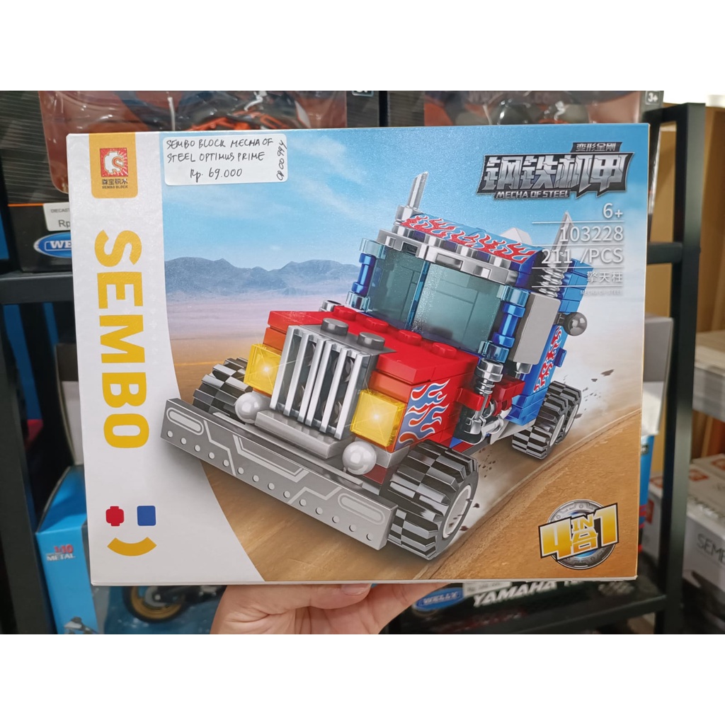 Jual Brick Sembo Block Mecha of steel robot Transformers 103228 sembo ...