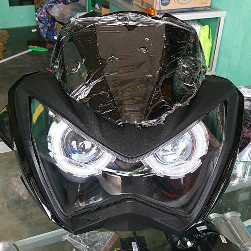Jual PAKET IRIT HEADLAMP Z250 PLUS LED PROJECTOR LED PROJIE PNP VIXION
