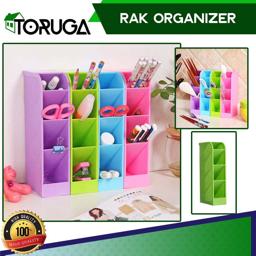 Jual Rak Mini 4 Susun Box Organizer Tempat Penyimpanan Sekat Laci