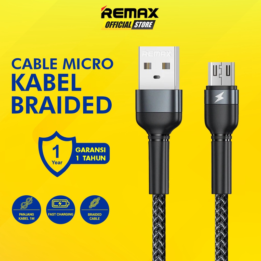 Jual Kabel Data Micro USB Remax RC124M Jany 2.4A Fast Charging Cable