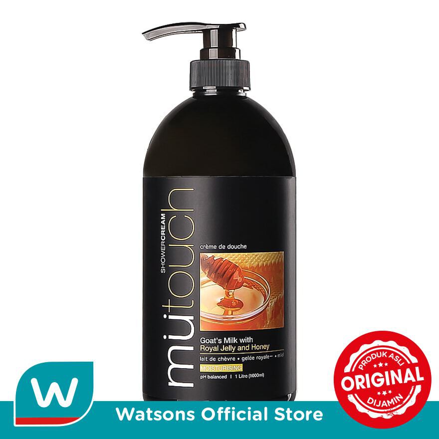 Jual Mutouch Shower Cream Honey Pump 1L | Shopee Indonesia