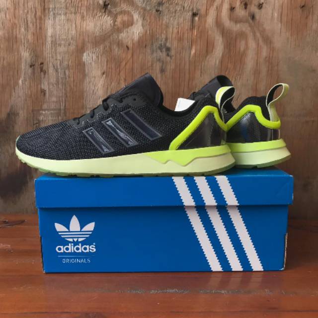 Jual Adidas ZX Flux Adv Black Volt AQ4906 Shopee Indonesia