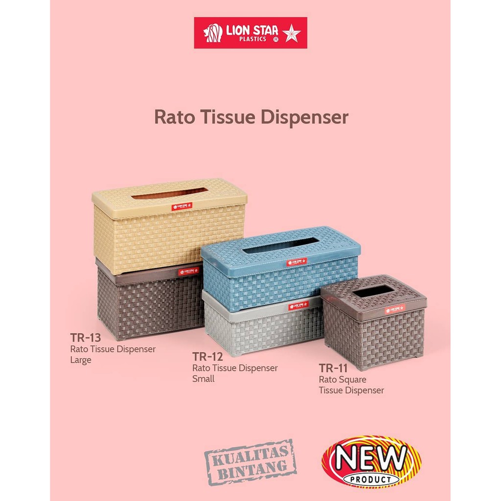 Jual Kotak Tissue Mini/ Tempat Tisu Plastik Rato Square Tissue ...