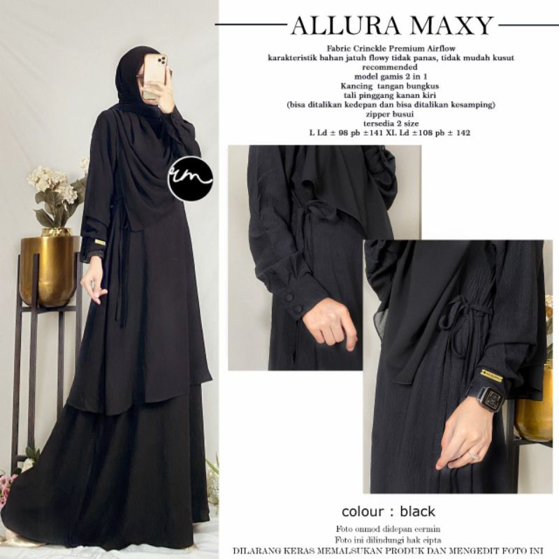 Jual ALLURA MAXY ORI RATU/GAMIS KEKINIAN BEST SELLER/GAMIS KONDANGAN ...