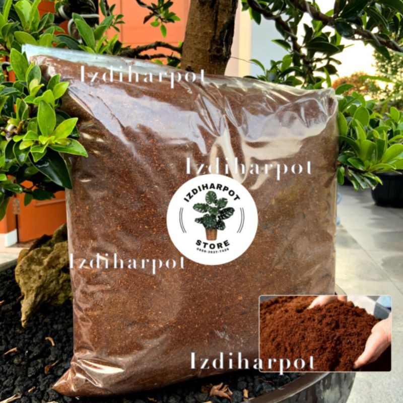 MEDIA TANAM COCOPEAT HALUS KEMASAN REPACK 1 KG SIAP PAKAI UNTUK TANAMAN - COCOPEAT KILOAN