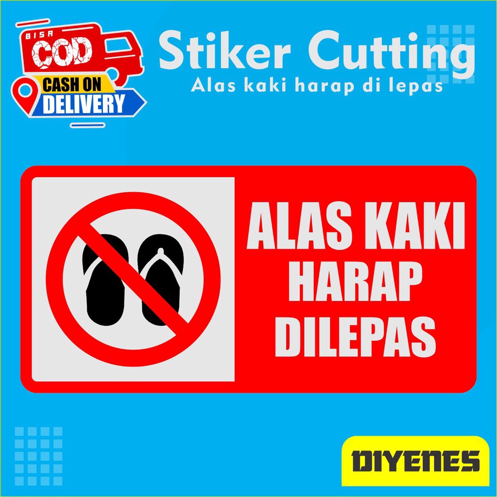 Jual Stiker Cutting Alas Kaki Harap Di Lepas Stiker Masjid Shopee