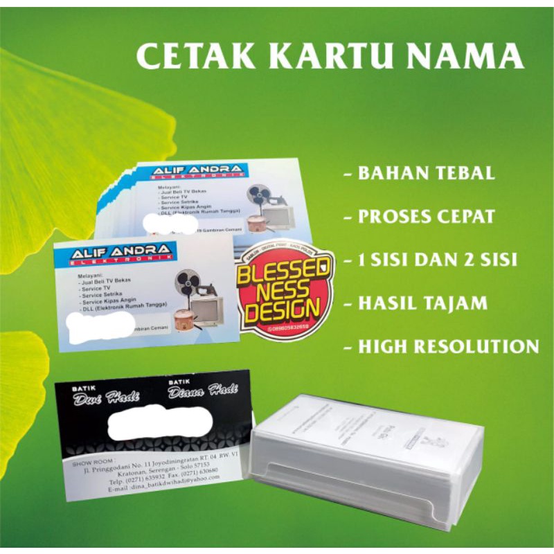 Jual Cetak Kartu Nama Sisi Sisi Premium Print Box Shopee Indonesia