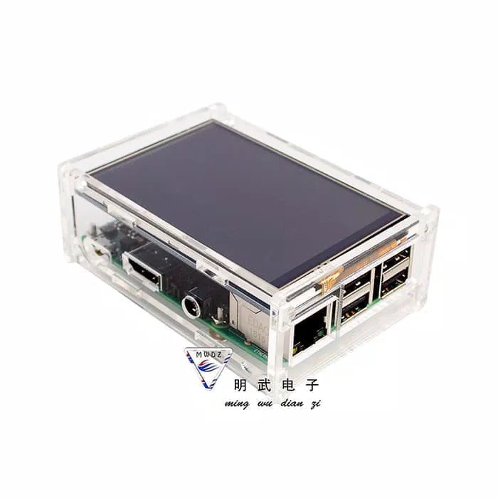 Jual Raspberry LCD 3.5 inch touchscreen + case transparan | Shopee ...