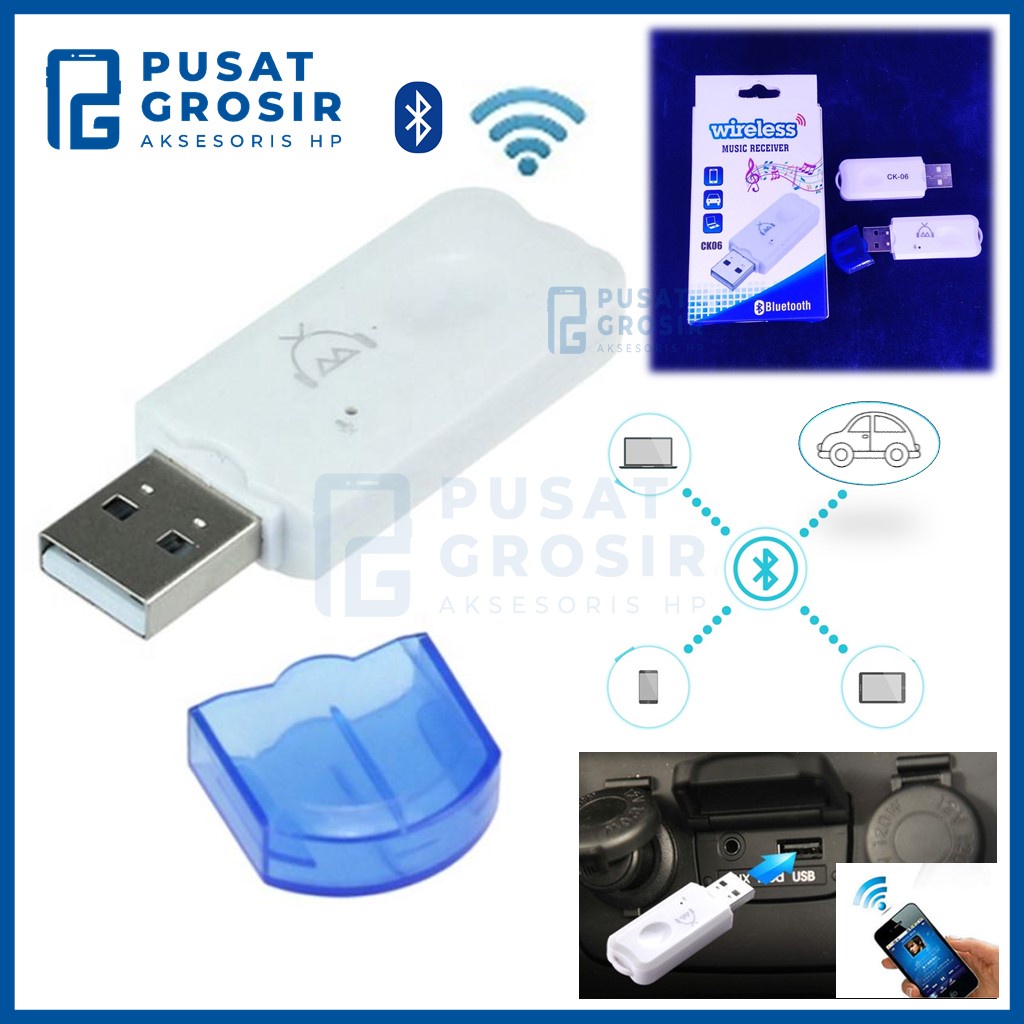 Jual Bluetooth Receiver CK06 CK06 blutut USB audio blutooth car Mobil