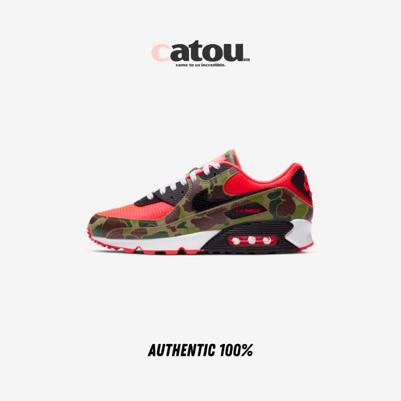 Jual Nike Air Max 90 Reverse Duck Camo Green/Red Original 100