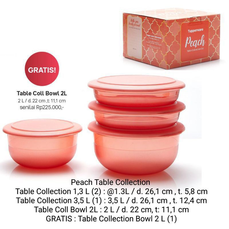 Jual Peach Table Collection | Shopee Indonesia