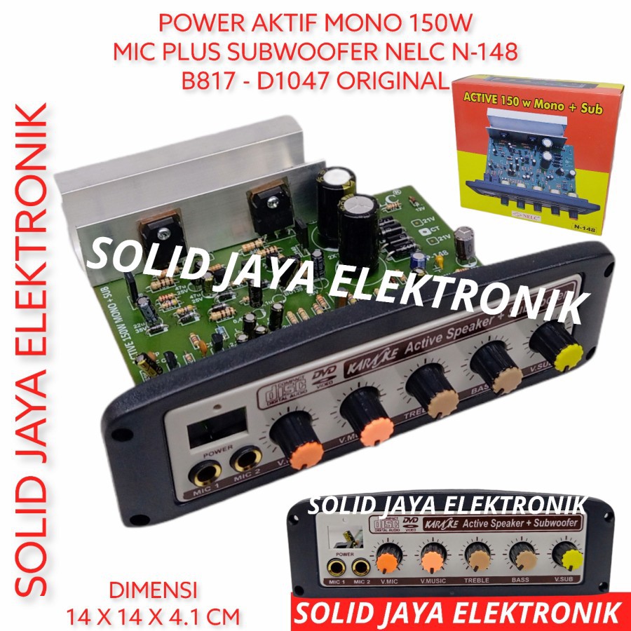 Jual Kit Power Speaker Aktif Mono W Plus Mic Subwoofer Tr Final Asli