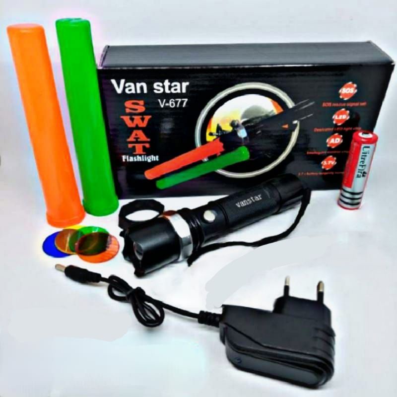 Jual Senter SWAT Police 2 Lalin/ 2 Lalin Double Cone Lalu Lintas ⭐ ...