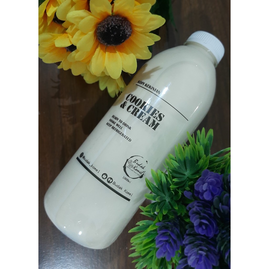 Jual Cookies & Cream Botol 1 Liter | Shopee Indonesia
