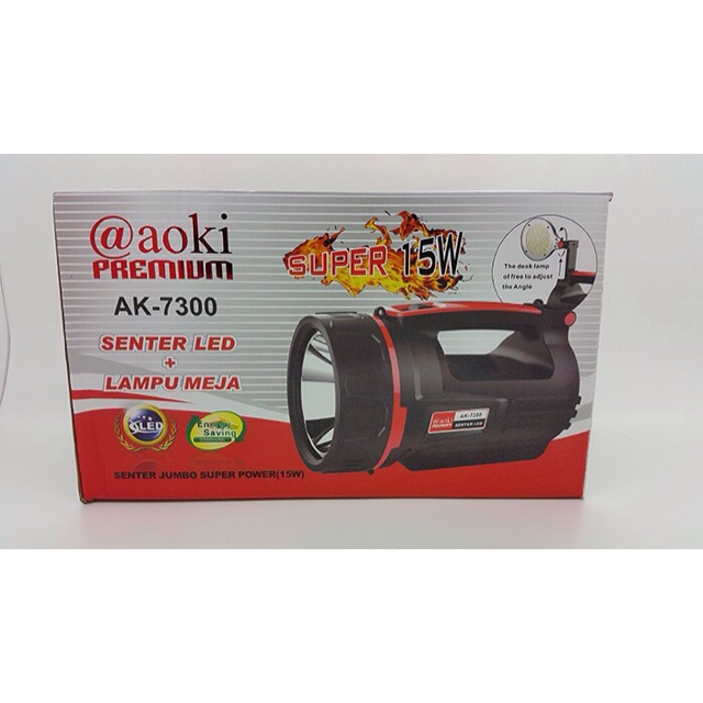 Jual Lampu Senter AOKI AK-7300 15watt | Shopee Indonesia