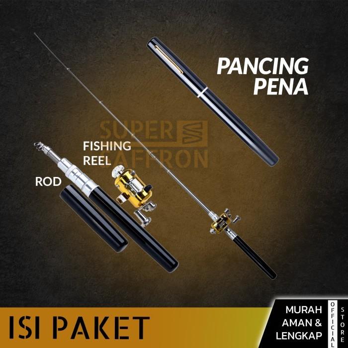 Jual Pancingan Set Lengkap Pulpen Reel Joran Fishing Rod Pen Simple ...