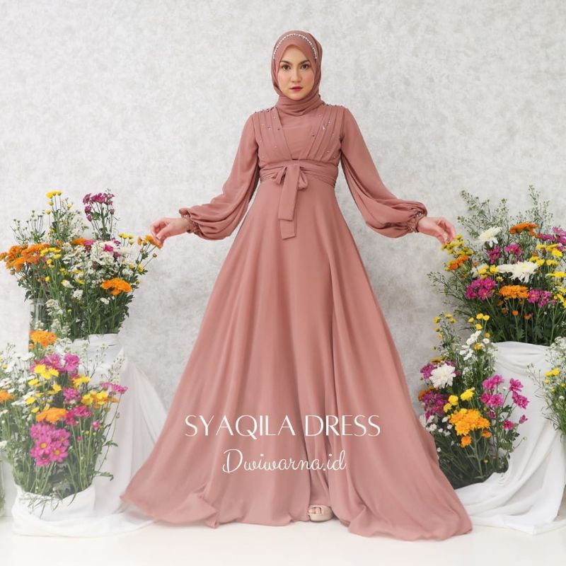 Jual SYAQILA DRESS // GAUN PESTA MUSLIMAH - GAUN MUSLIMAH - GAUN PESTA ...