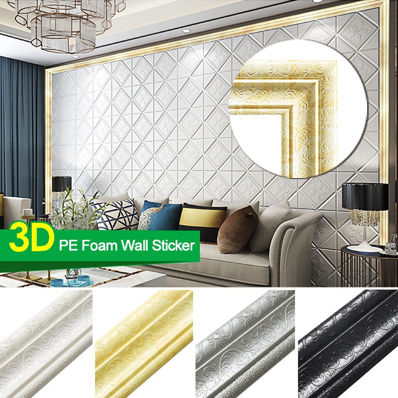 Jual TREND!! 3D List Profil Wall Frame [Ukuran 235x8 cm] Bingkai Border