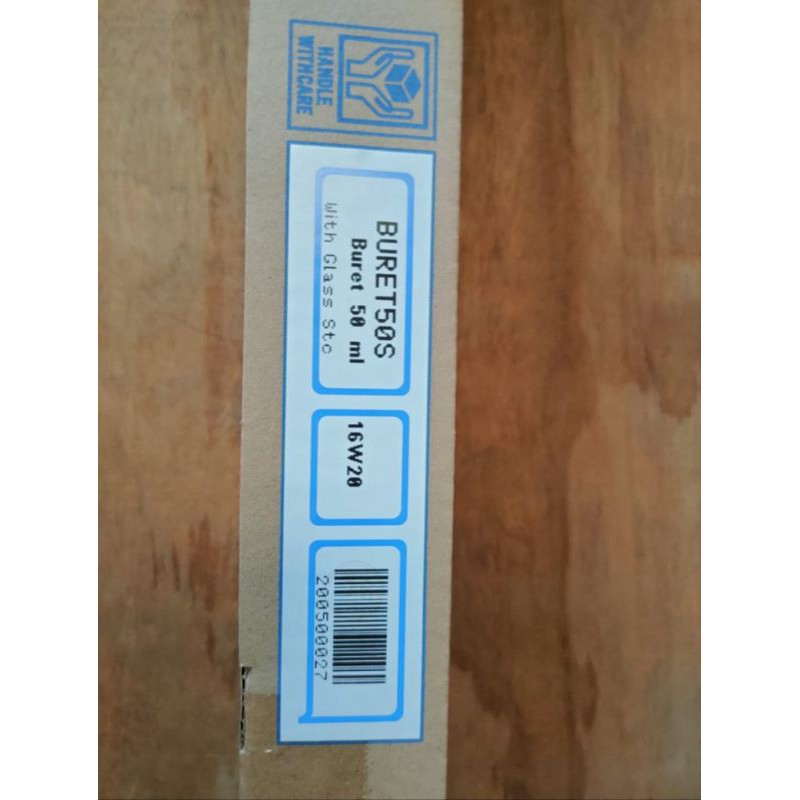 Jual BURET50S Buret 50 mL Calibrated Glass stopper IWAKI Shopee