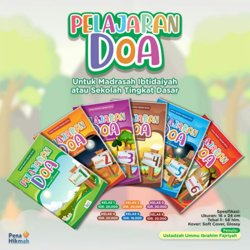 Jual PELAJARAN DOA UNTUK MADRASAH IBTIDAIYAH KELAS 1 S.d 6 (1 Set ...