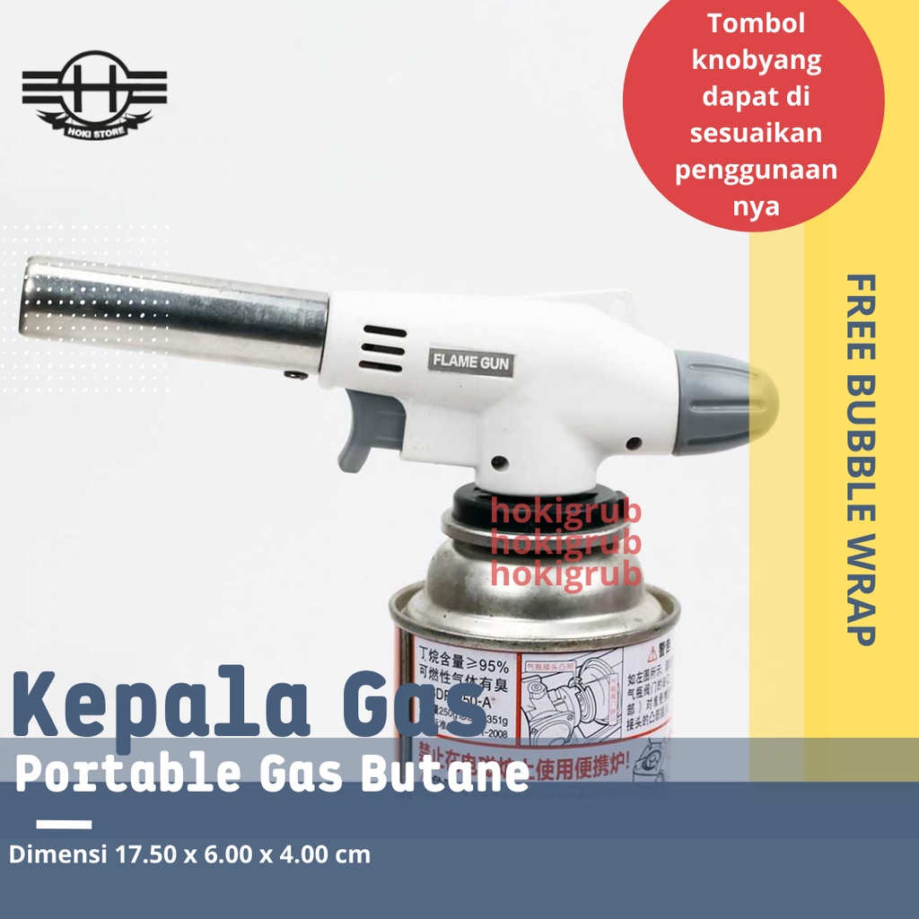 Jual Kepala Gas Butane Firetric Portable Gas Butane Flame Gun Dengan Api Biru Shopee Indonesia