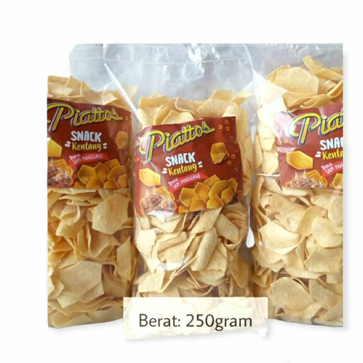 Jual Snack Keripik Kentang Piatos branded kiloan 200gr Shopee Indonesia