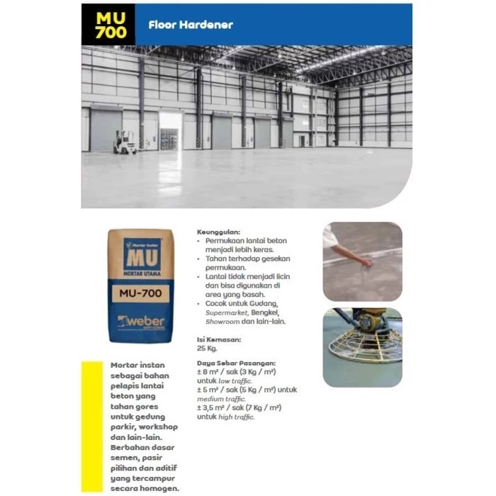 Jual MU-700 Floor Hardener 25kg | Shopee Indonesia
