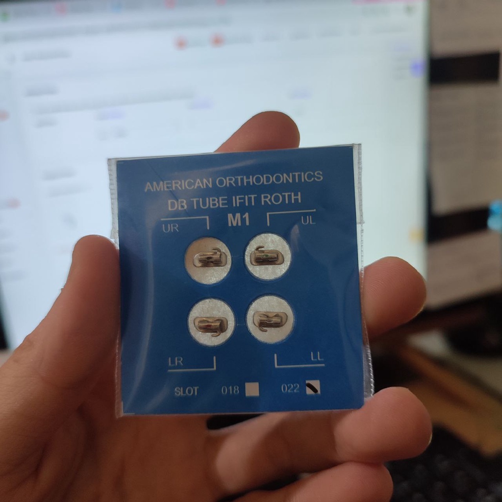 Jual AO Buccal tube molar 1 American Orthodontics AO dental gigi molar