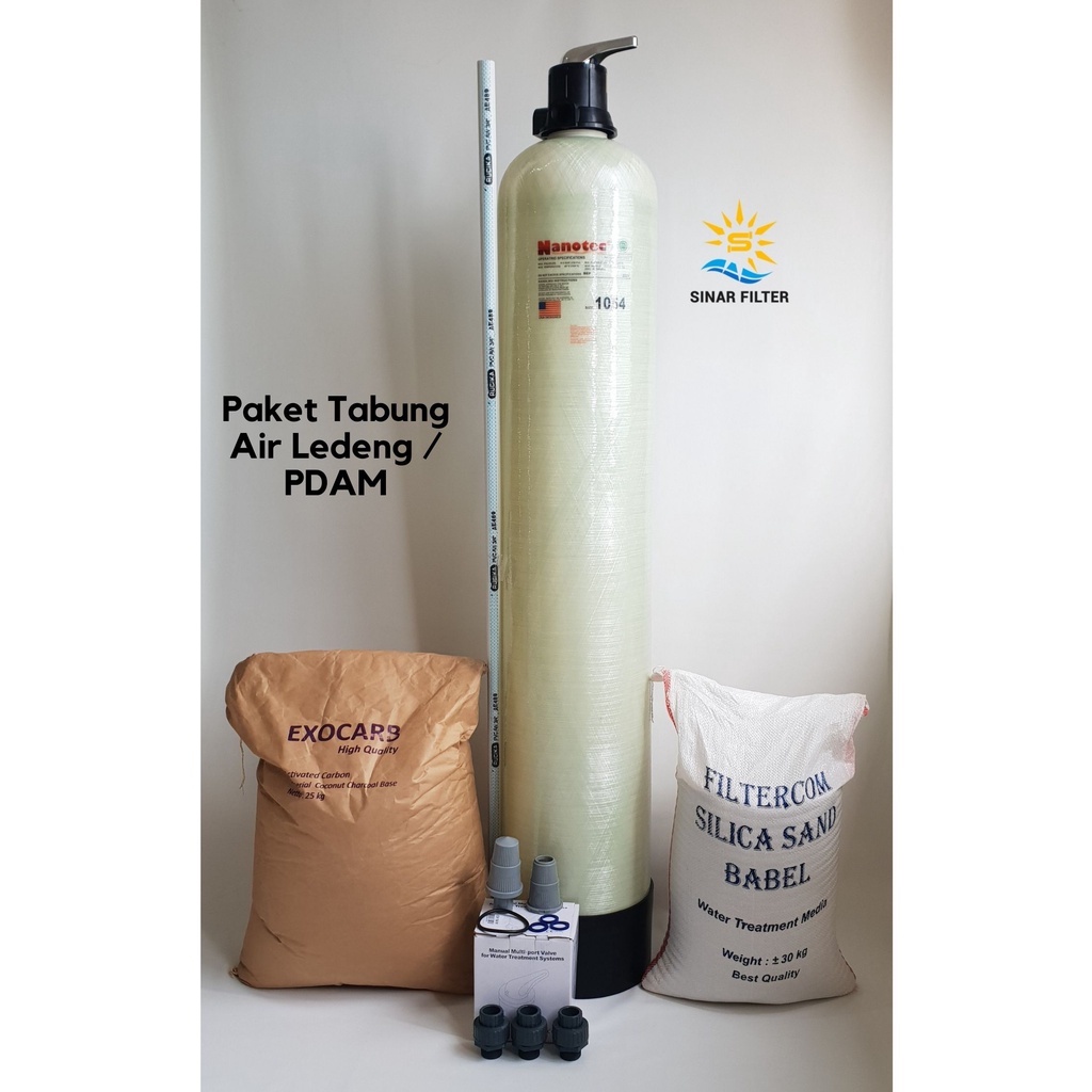 Jual Paket Tabung FRP Dan Stainless 1054 Filter Media Air Ledeng PDAM