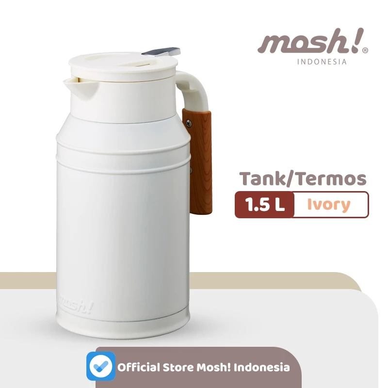 Mosh Termos - Water Flask Teko Stainless Steel 1.5 L - IVORY LIMITED STOCK