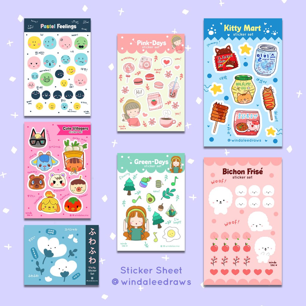 Jual WINDA LEE Sticker Sheet / Stiker | Shopee Indonesia