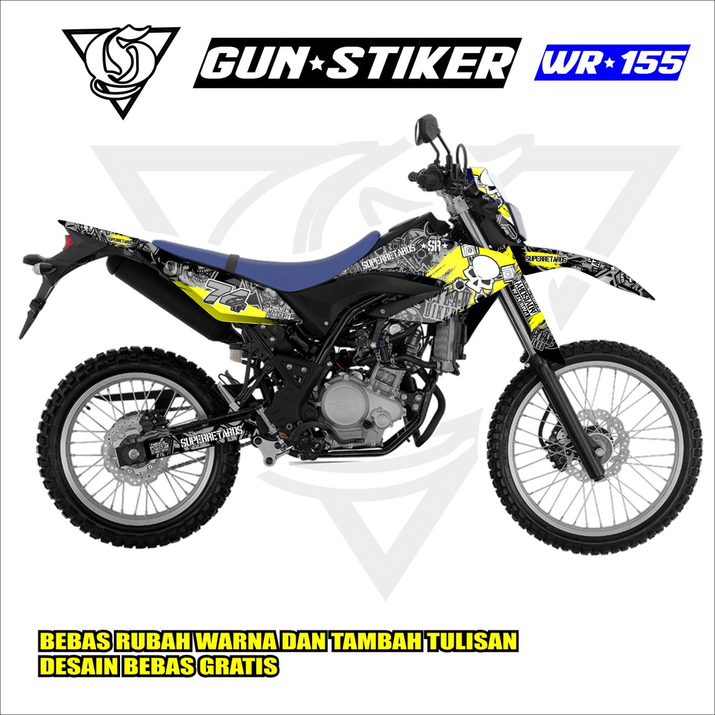 Jual DECAL STIKER TRAIL YAMAHA WR 155 FULL BODY CUSTOM KODE 04 Shopee Indonesia