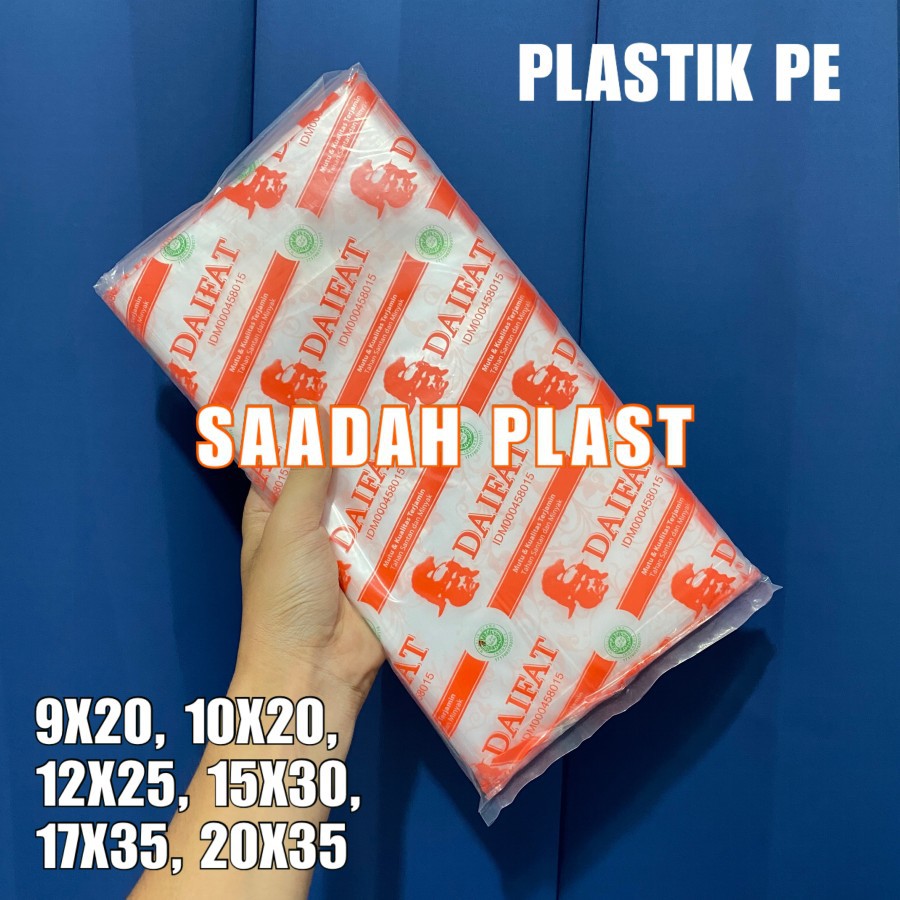 Jual Kantong Pe 45x23 9x20 10x20 10x25 12x25 15x30 17x35 20x35 Plastik Es Batu Buram 1kg Gula 8004