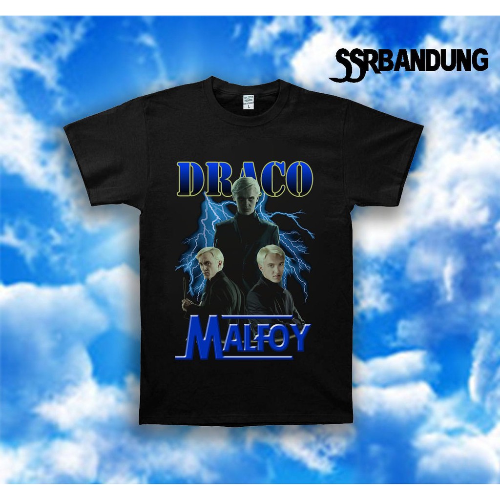 Jual Kaos Draco Malfoy Aktor Harry Potter Vintage Homage Tee Premium Build Up Unisex Black Style 2983