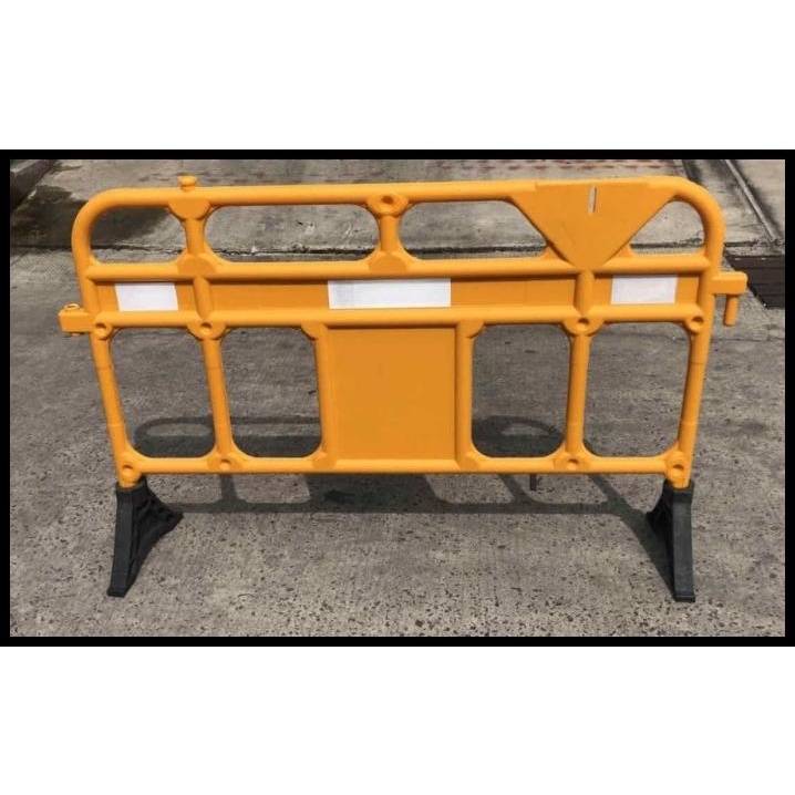 Jual Pagar Pembatas Palang Jalan Plastikportable Road Barrier Safety Fence Shopee Indonesia 5060