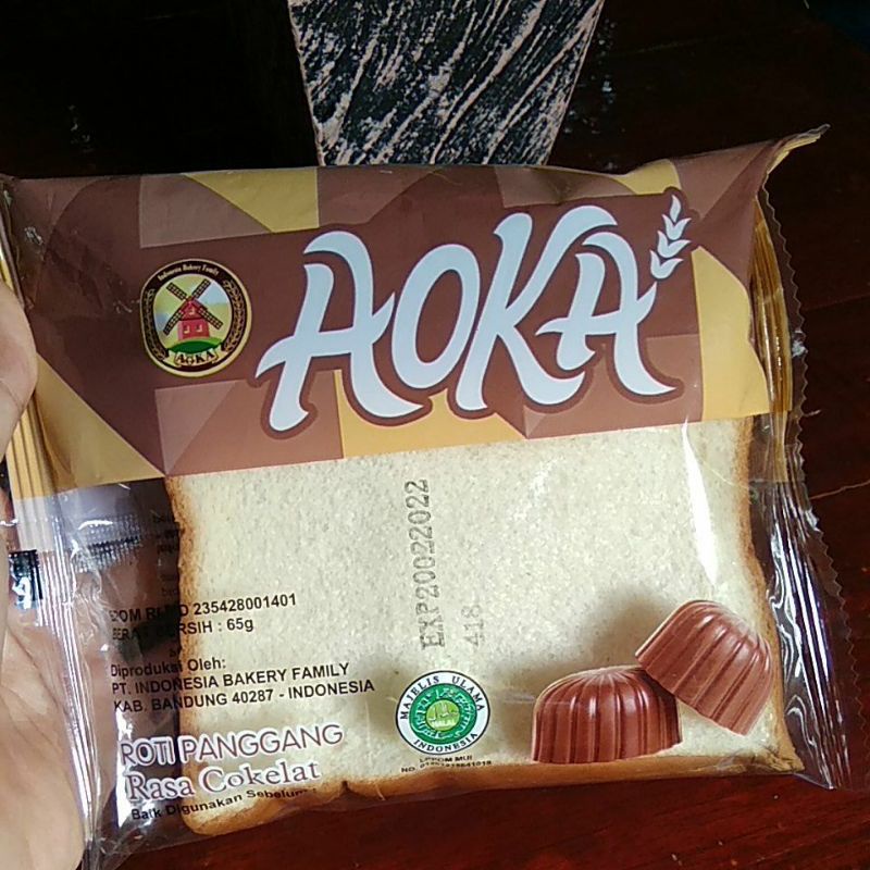 Jual Aoka Roti Panggang Coklat Shopee Indonesia