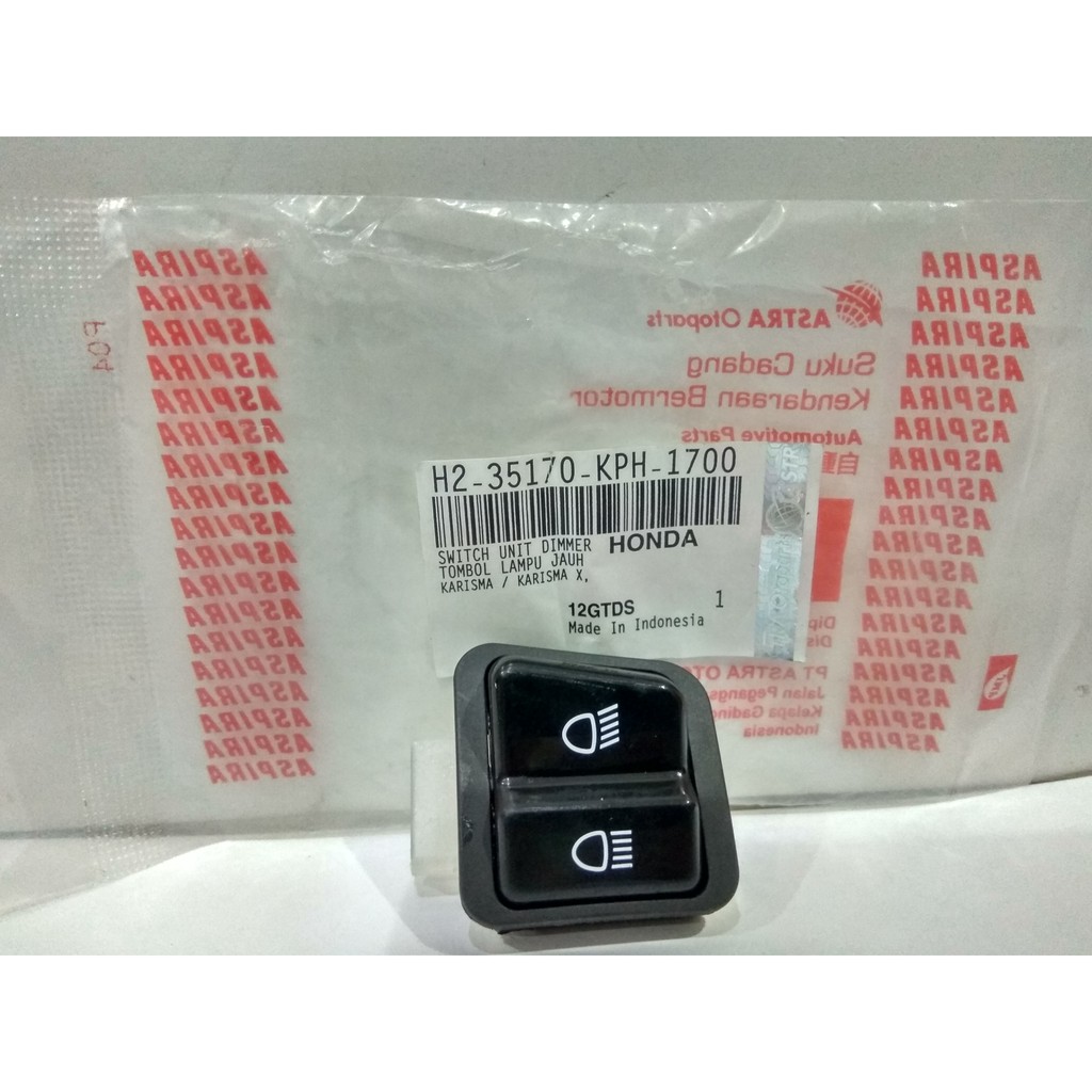 Jual TOMBOL DIM KARISMA SUPRA X 100 SAKLAR LAMPU JAUH DEKAT MERK ASPIRA ...
