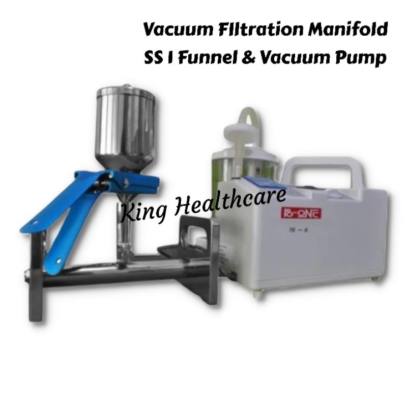 Jual Vacuum Filtration Manifold 1 Funnel & Vacuum Pump Shopee Indonesia