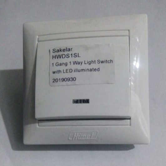 Jual Saklar Engkel Himel Hwds1sl 1 Gang 1 Way Shopee Indonesia