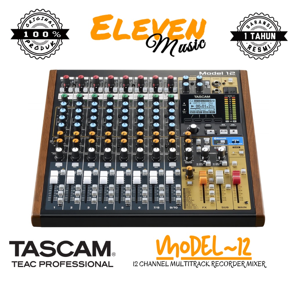 Jual Tascam Model 12 Multitrack Recorder Mixer Shopee Indonesia