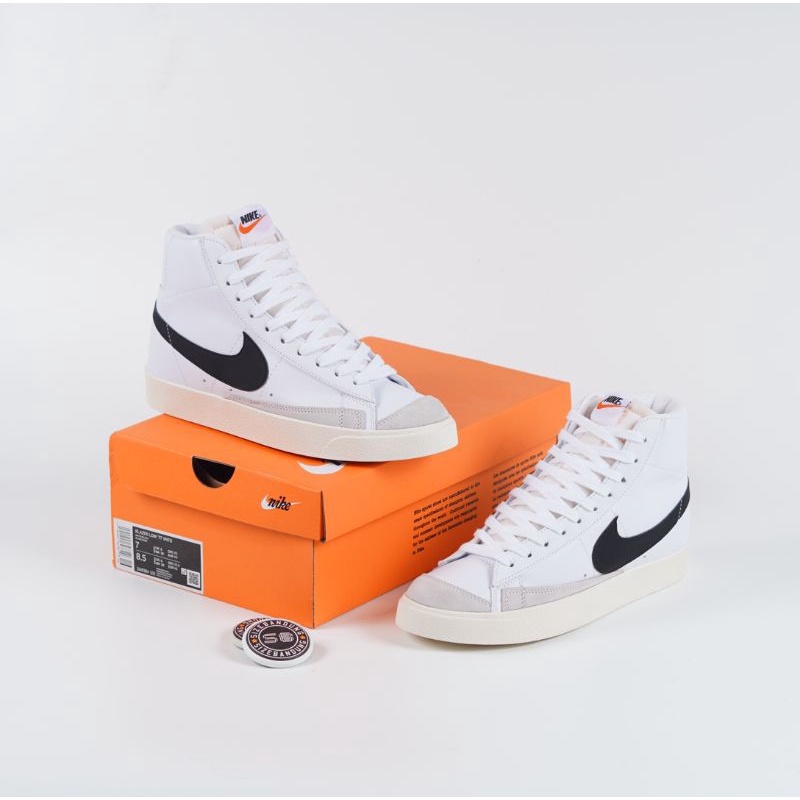 Jual Nike Blazer Mid Vintage 77 White Black | Shopee Indonesia