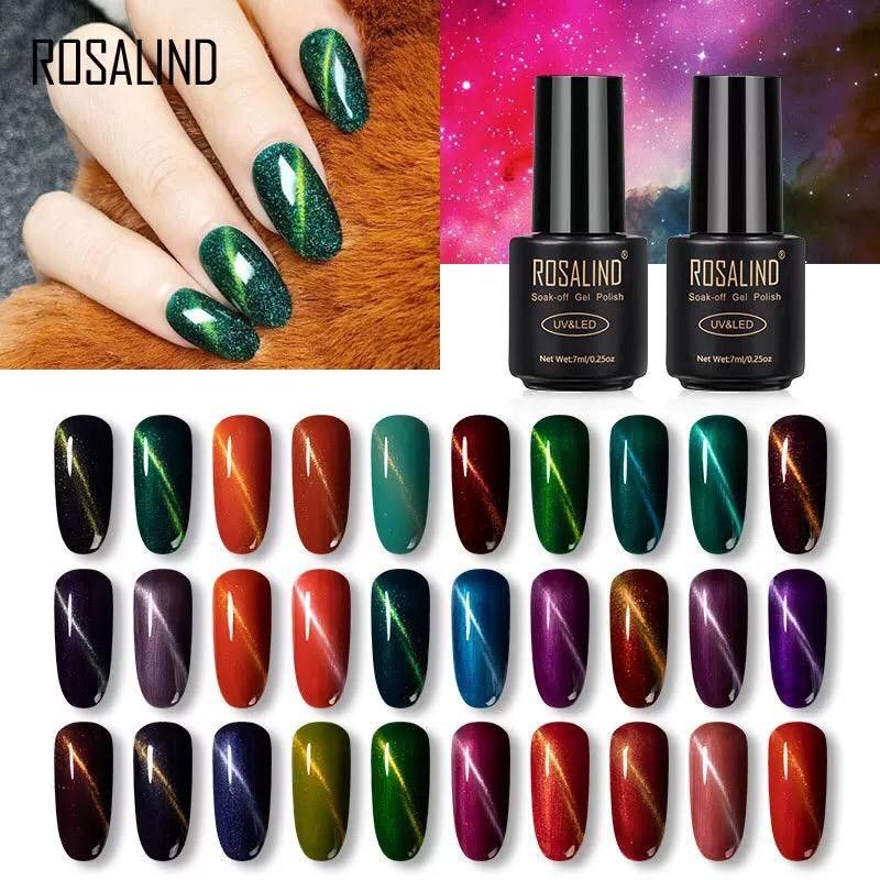 Jual (21 40) ROSALIND Cat Eye Series Gel Nail Polish UV LED / Kutek